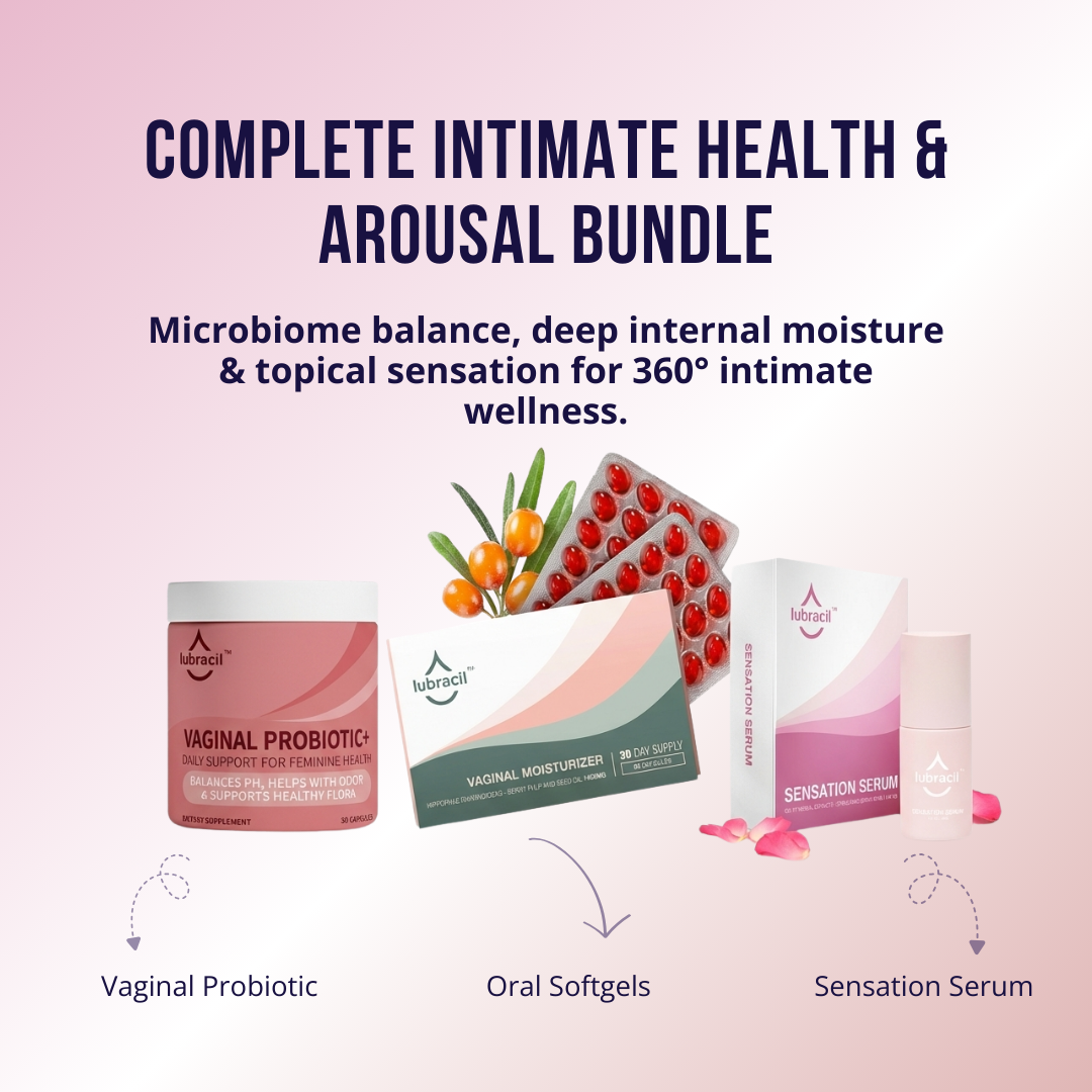 Lubracil® Vaginal Probiotic+ + Oral Softgels + Sensation Serum