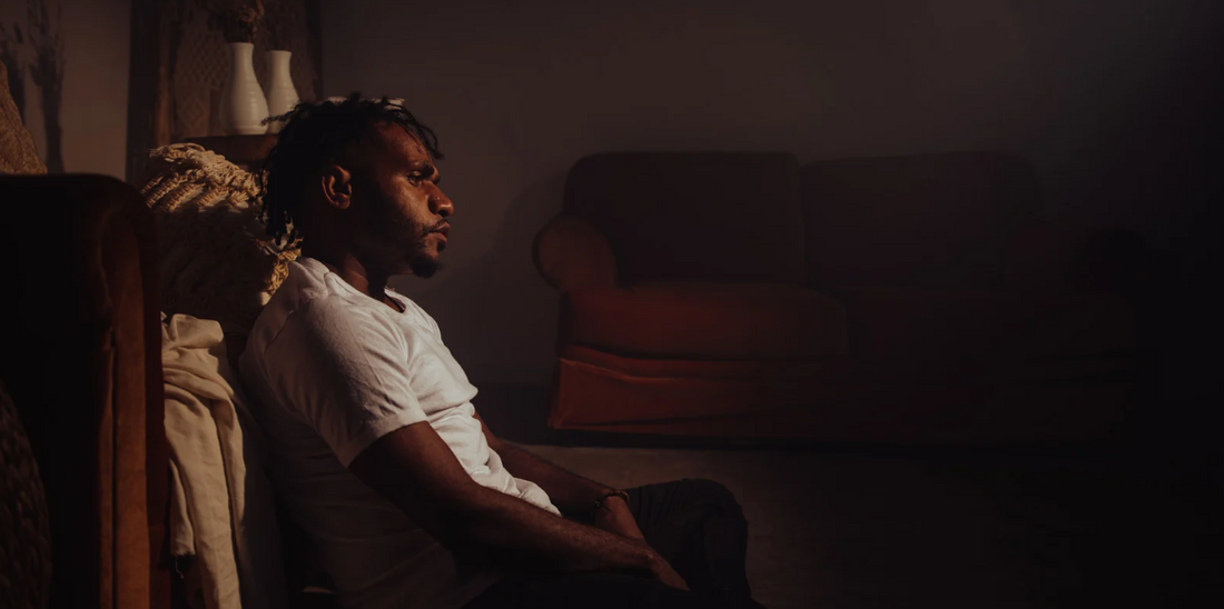 a man looking like he has a problem