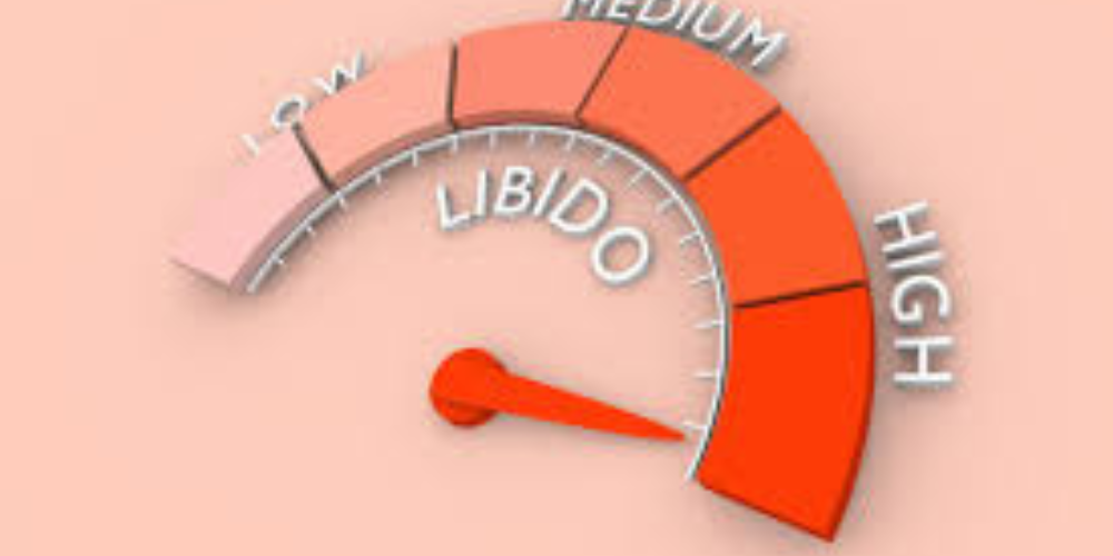 An image of a drawn scale of libido from low to high.