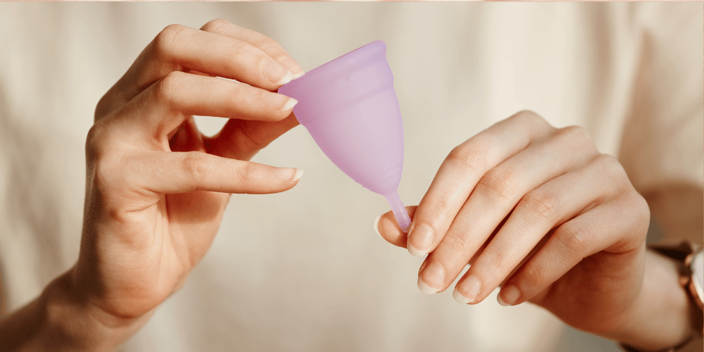 This image shows menstrual cup