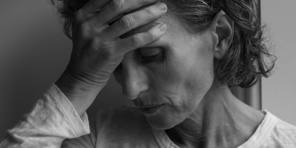 a woman's picture in black and white