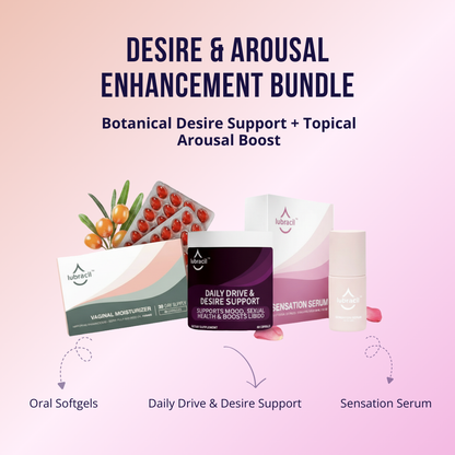 Lubracil® Daily Drive & Desire Support + Oral Softgels + Sensation Serum