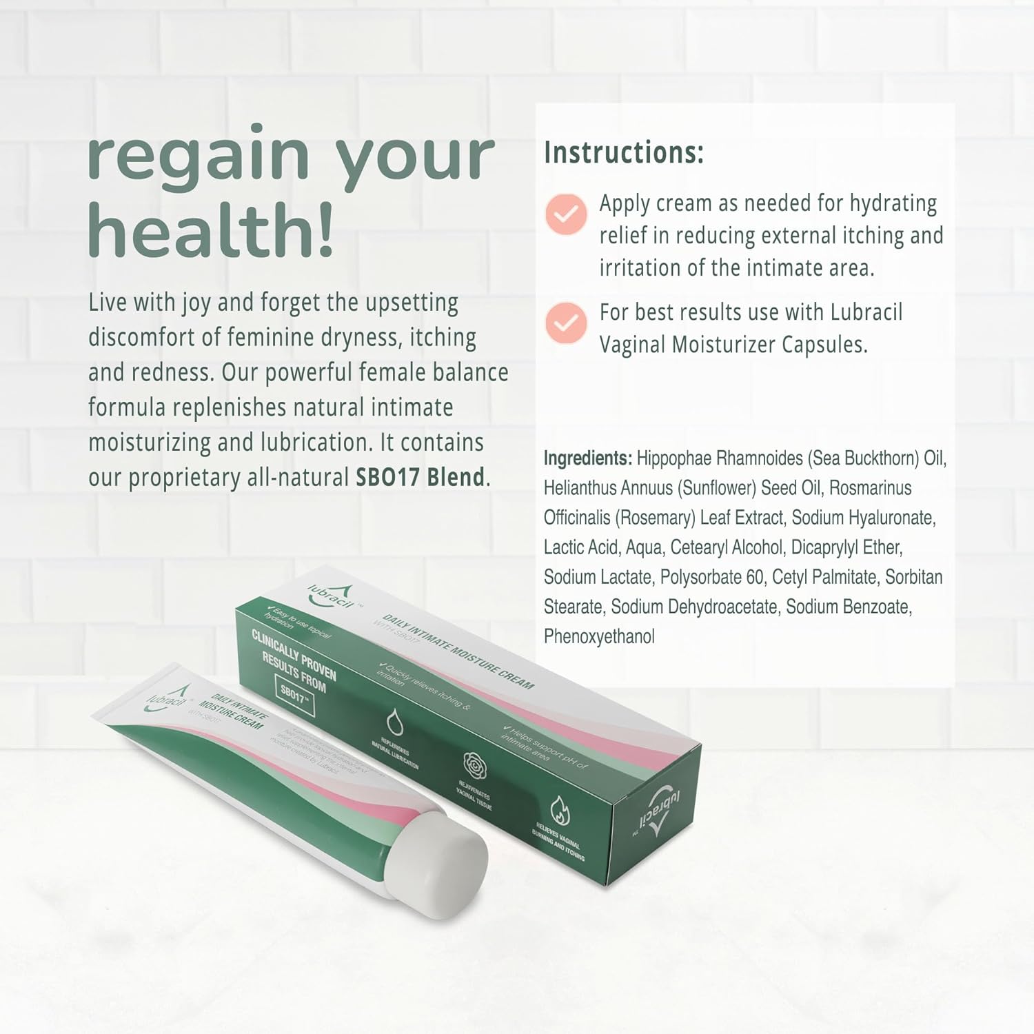 Relief From Vaginal Dryness | Lubracil Intimate Moisture Cream Relief From Vaginal Dryness | Lubracil Intimate Moisture Cream
