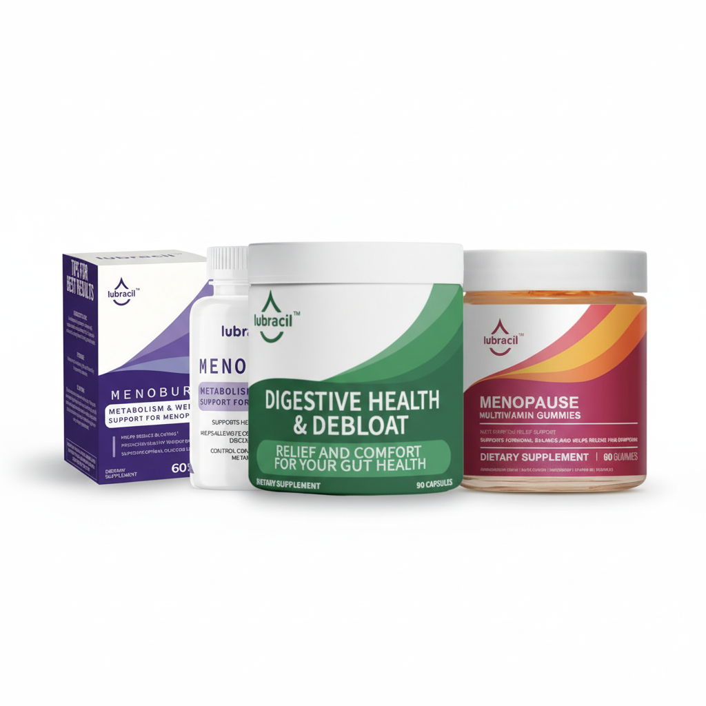Lubracil® Digestive Health & Debloat + MenoBurn + Menopause Gummies