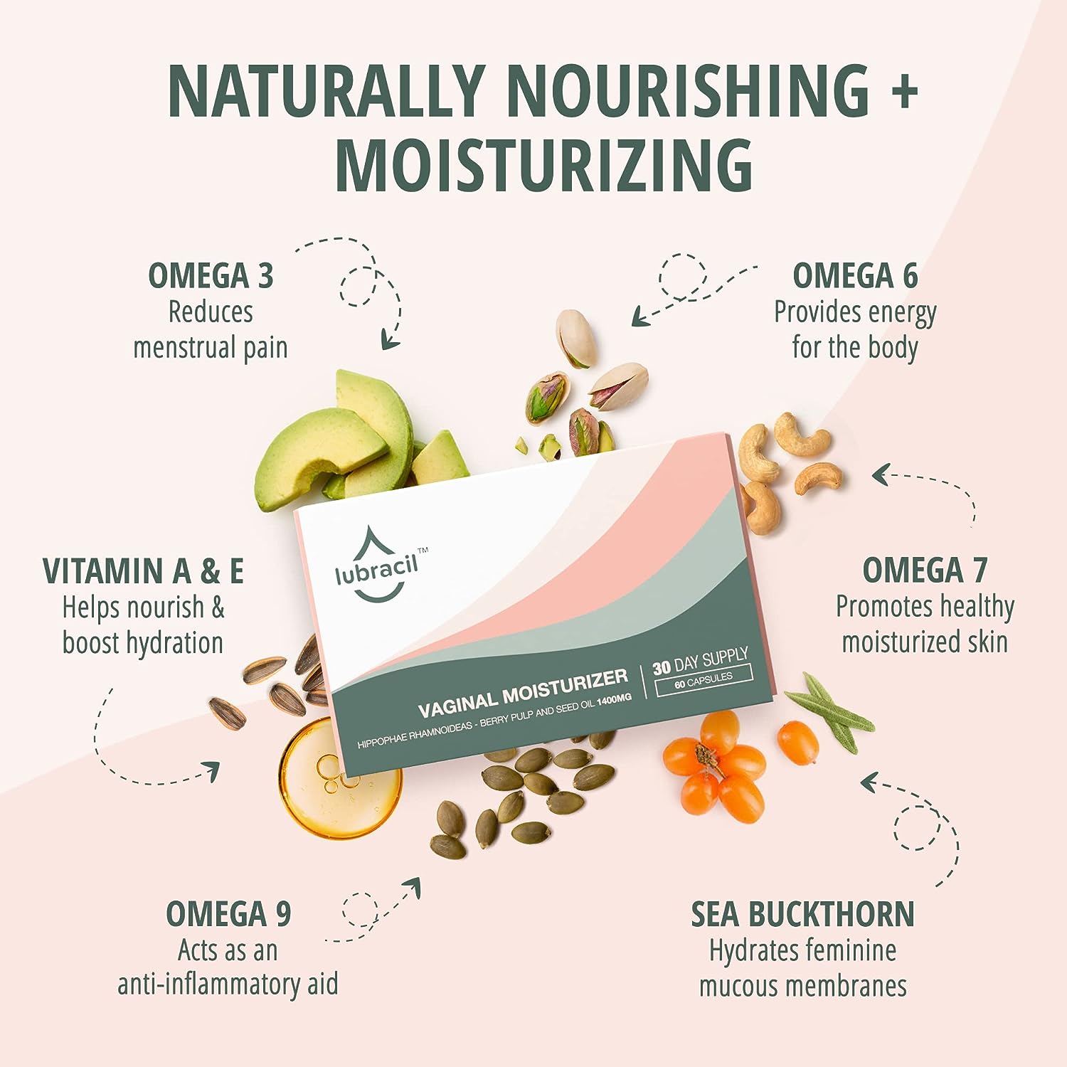 Natural Relief From Vaginal Dryness | Lubracil Oral Softgels Natural Relief From Vaginal Dryness | Lubracil Oral Softgels