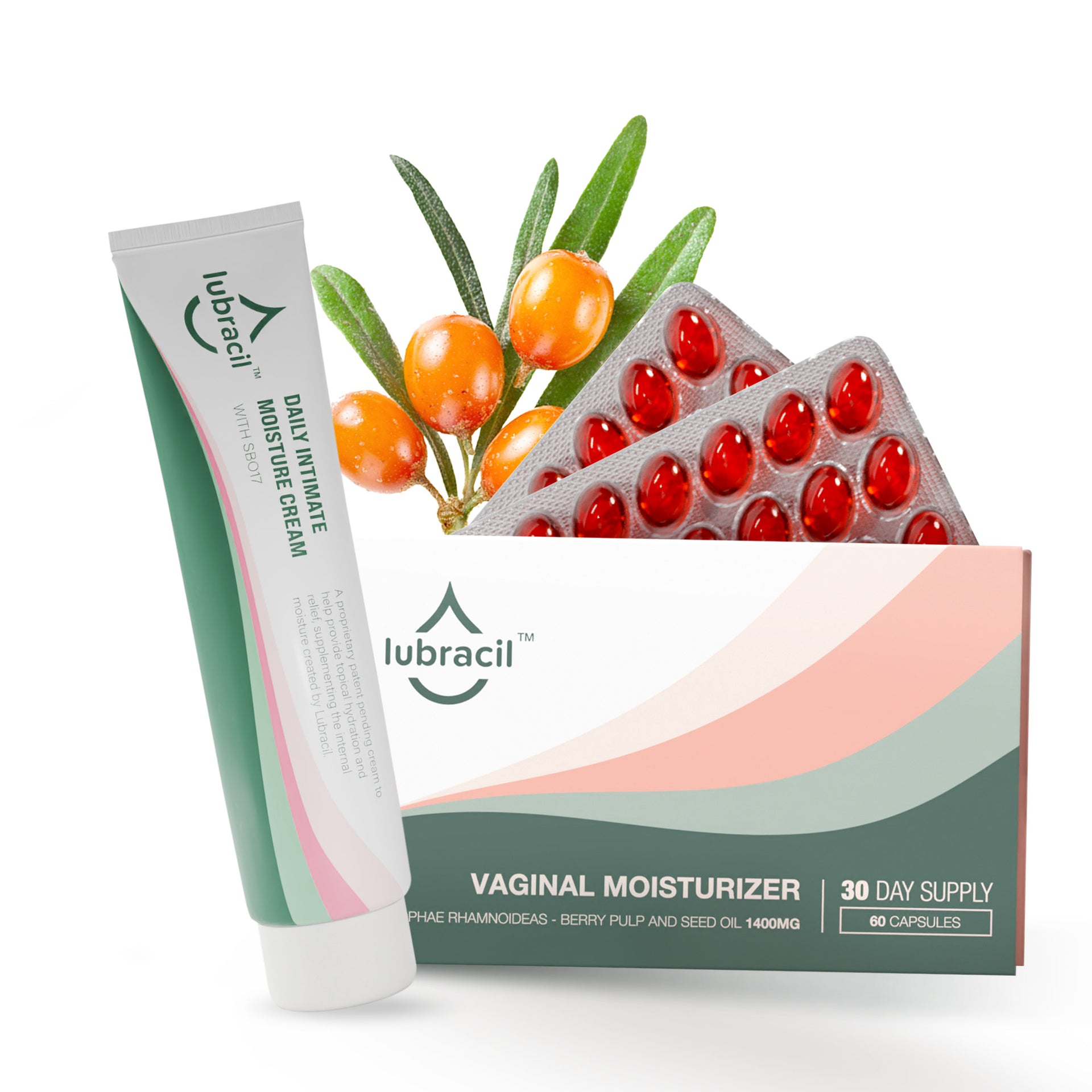 Lubracil Oral Softgels + Daily Intimate Moisture Cream