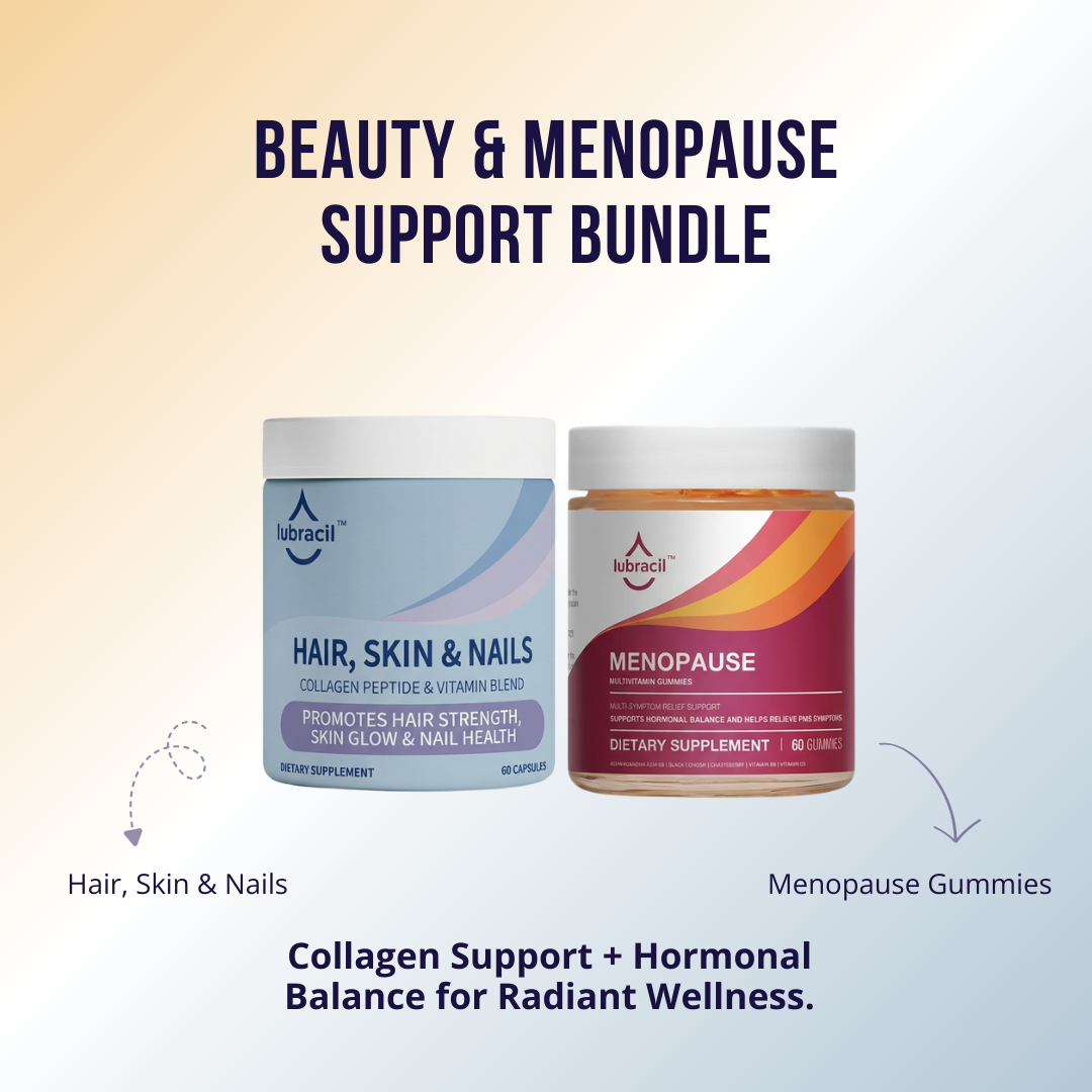 Lubracil® Hair, Skin & Nails + Menopause Gummies