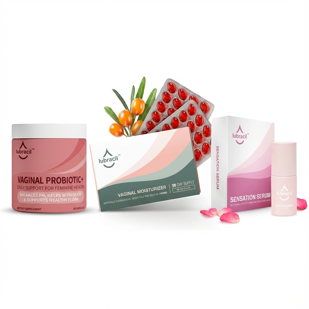 Lubracil® Vaginal Probiotic+ + Oral Softgels + Sensation Serum