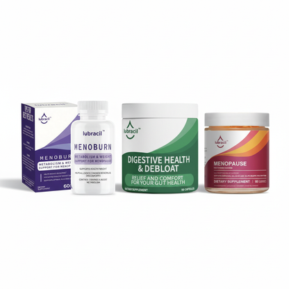 Lubracil® Digestive Health & Debloat + MenoBurn + Menopause Gummies
